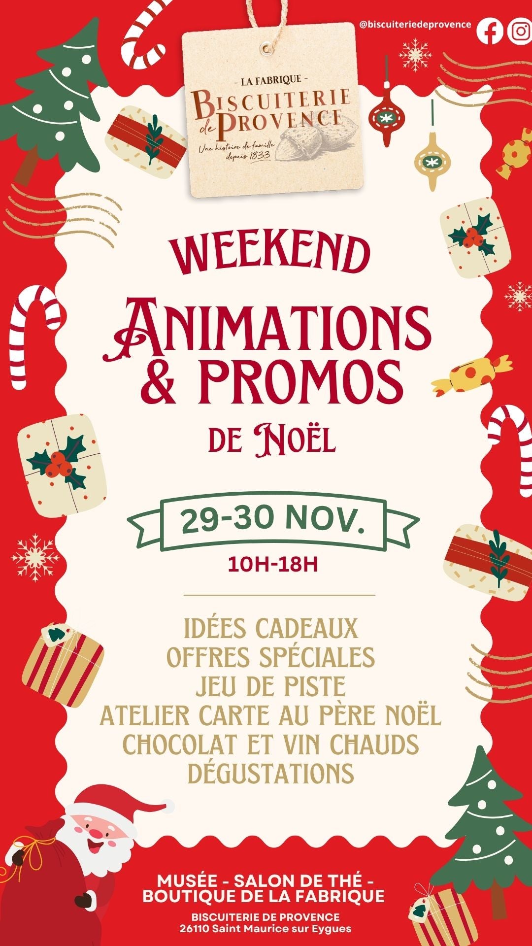 Week-end Animations & Promos à La Biscuiterie