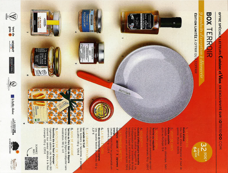 Nos navettes dans la box terroir Marie claire