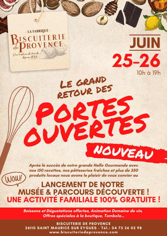 Portes ouvertes et lancement du Musée & Parcours Découverte de la Biscuiterie !