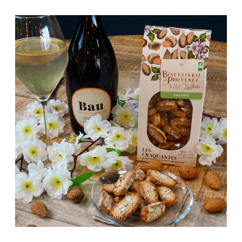 Craquantes BIO aux amandes - Pas de conservateur ni même d'additifs, ces biscuits sont signe de tradition