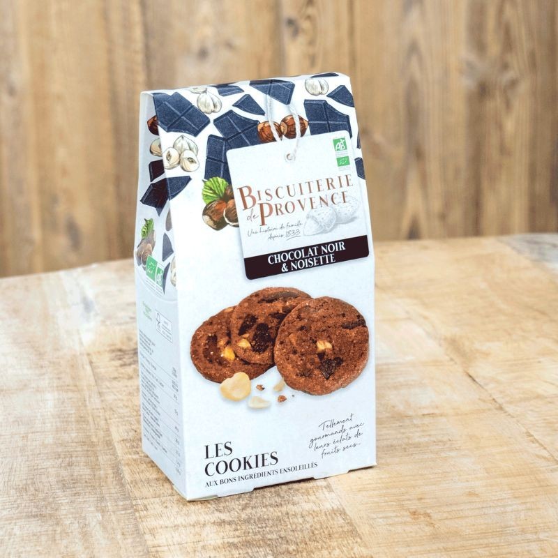 Cookies Bio chocolat noir et noisette - délicieux biscuits issu d'un subtil mariage
