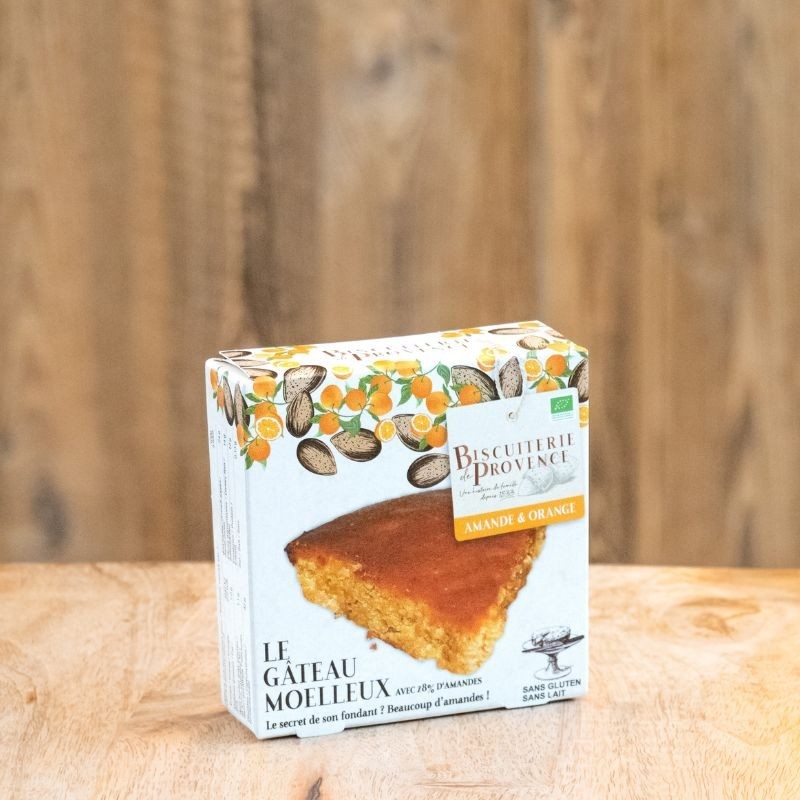 Gâteau Moelleux amande et orange Bio
