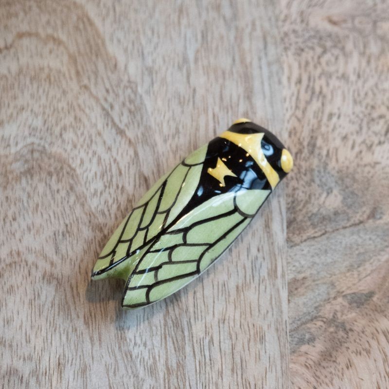 Magnet cigale Louis Sicard - vert
