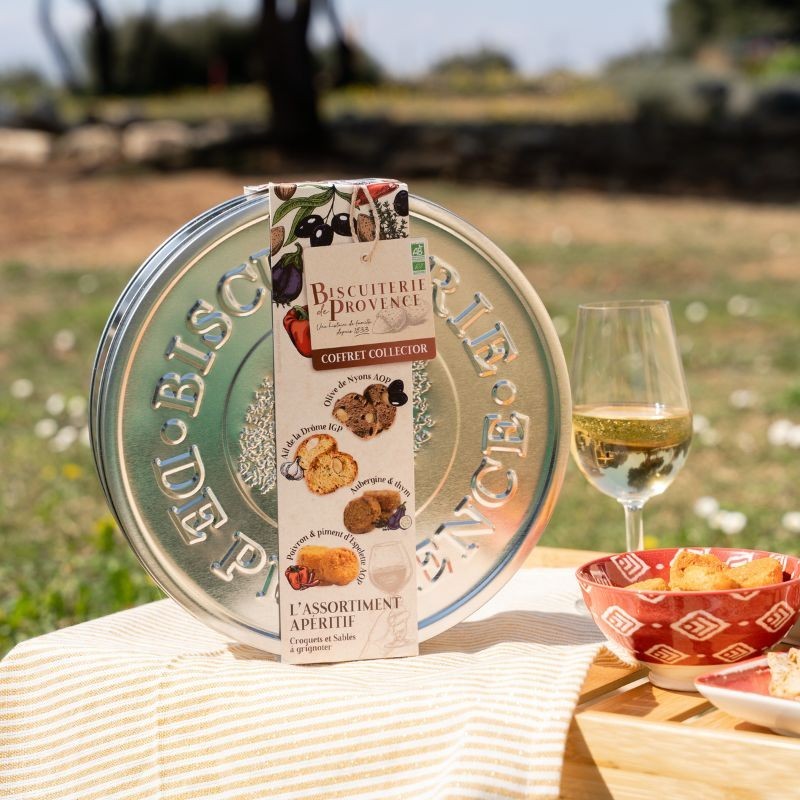 Boîte métal Assortiment Apéritif - Biscuiterie de provence