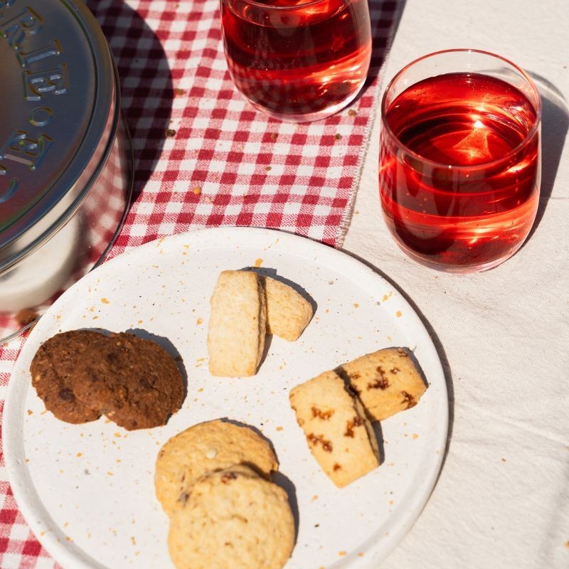 Boîte métal Assortiment  goûter Bio - qu'os recettes préférées dans une seule boite