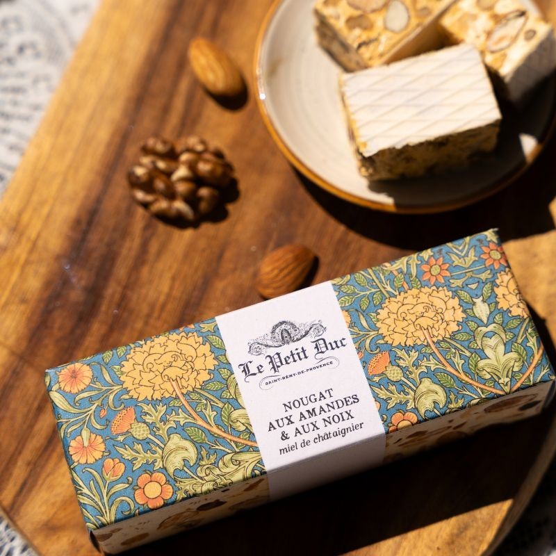 Barre de Nougat Des Cévennes - Nougat Amandes, Noix et Miel de châtaignier