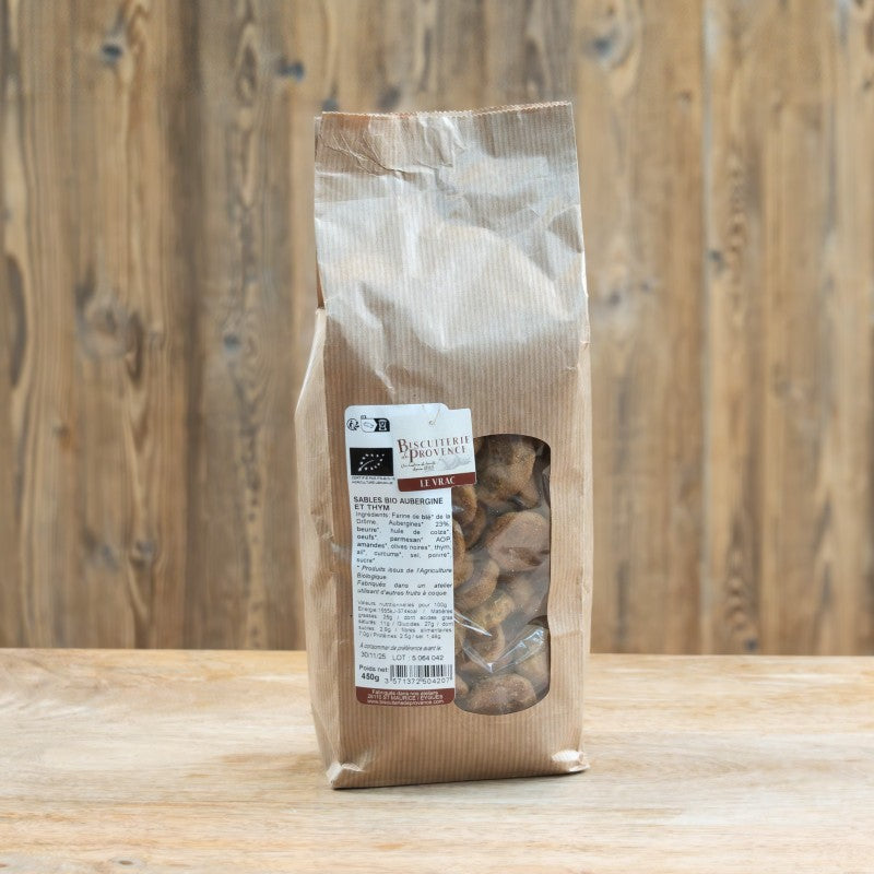 Sablés Aubergine & Thym Vrac