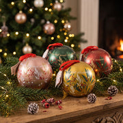 Boules de Noël en métal garnies de Craquantes BIO