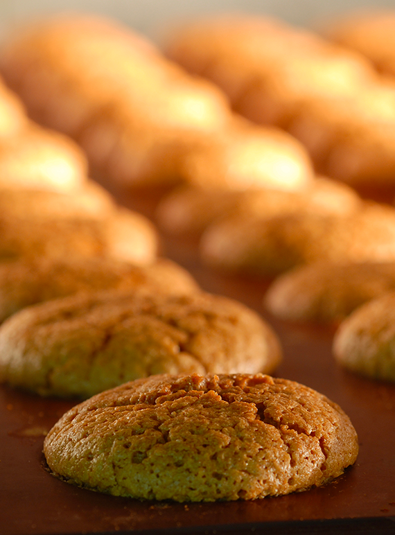 Baking our gluten-free almond macaroons