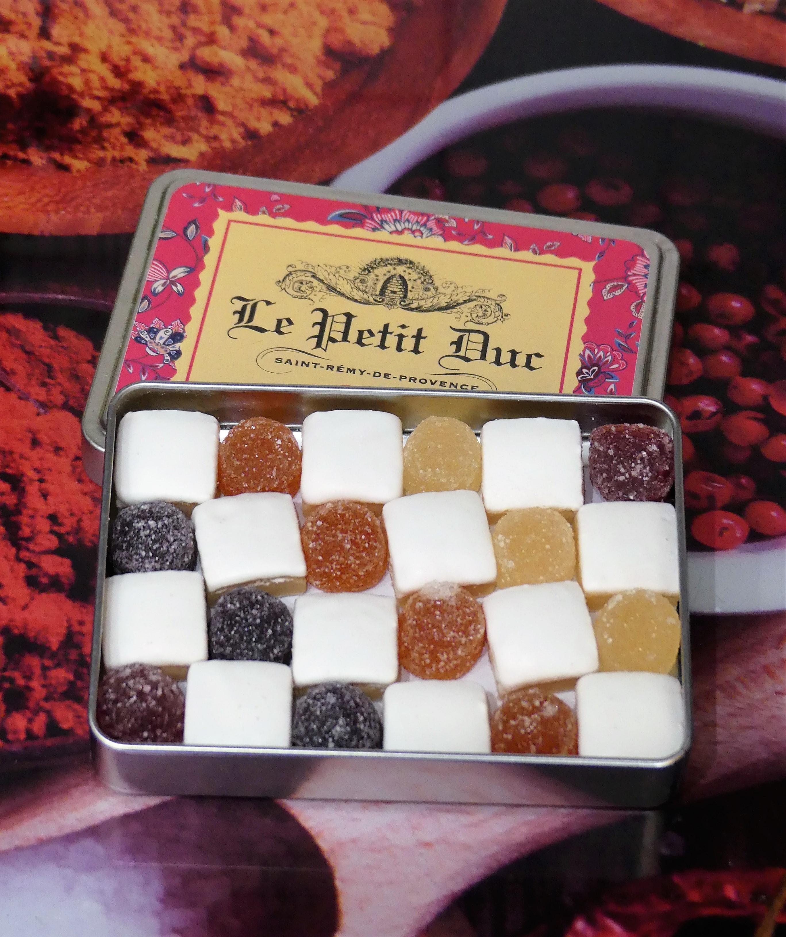 calissons damier pate de fruits le petit duc